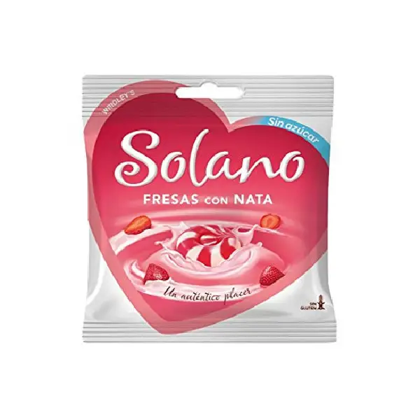 Bolsa Caramelos Solano Fresas con Nata