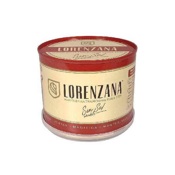 Mantequilla Lorenzana sin Sal 250 G